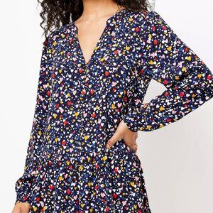 Heart Button Ruffle Dress